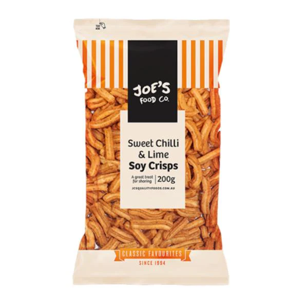 Sweet Chilli & Lime Soy Crisps - 200g
