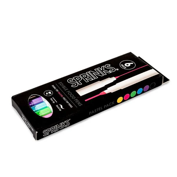 6 Pack Sprinks Pastel Edible Food Pen Set - Image 3