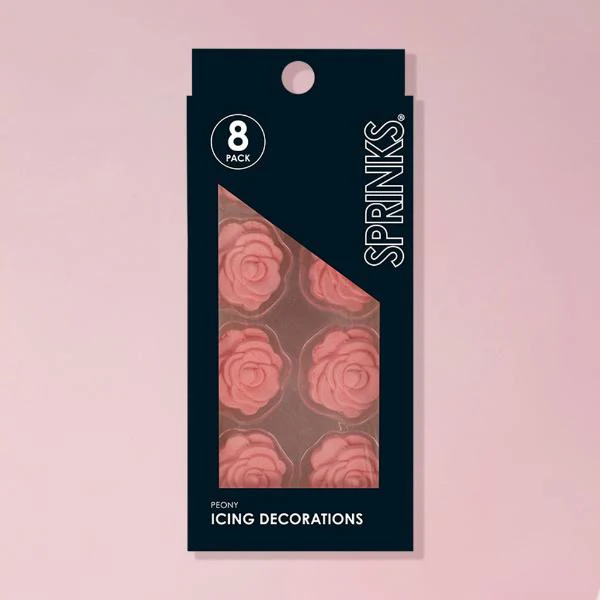 8 Pack Peony Sprinks Icing Decoration - Image 3