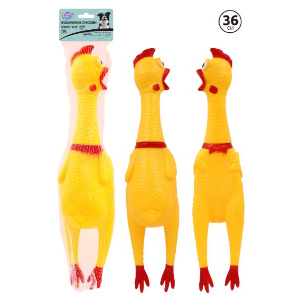 Vinyl Squawking Chicken Toy - 36cm
