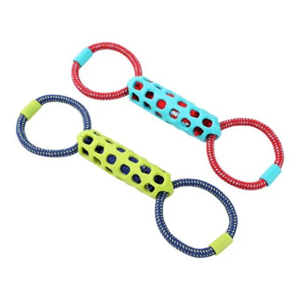 Squeak & Tug Double Tugger Tpr + Rope - 39cm x 12cm x 5cm - Image 5
