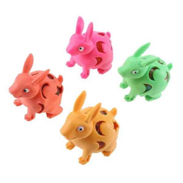 Squeeze Mesh Rabbit Toy - 7.5cm - Image 4