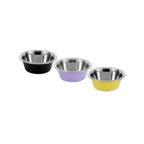 Stainless Steel Anti Skid 750ml Pet Bowl - 16.3cm x 16.3cm x 5.5cm