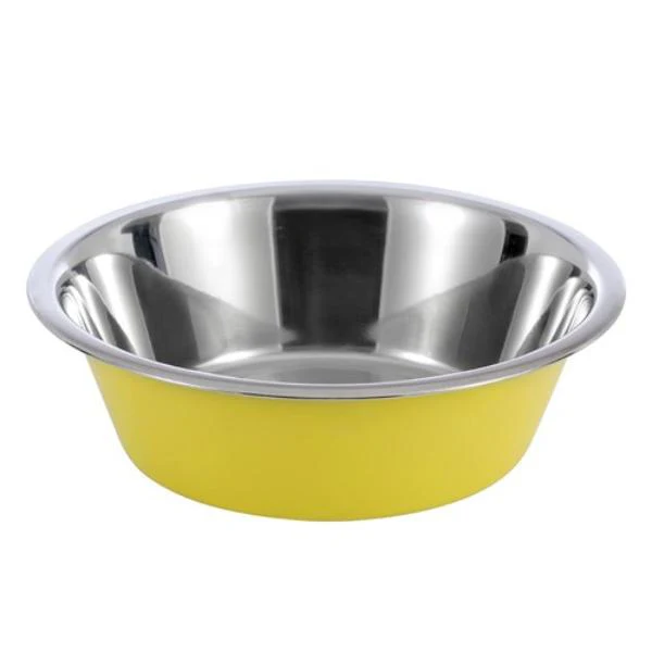 Stainless Steel Anti Skid 2000ml Pet Bowl - 24.6cm x 24.6cm x 7.5cm - Image 2