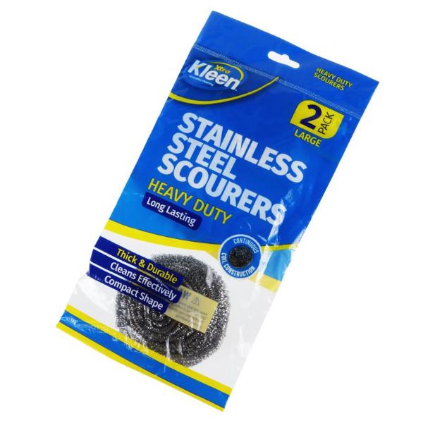 2 Pack Stainless Steel Scourer - 80g - Image 3