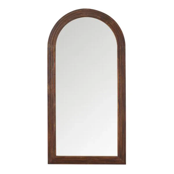 Stanton Wood Walnut Arch Mirror - 90cm x 180cm