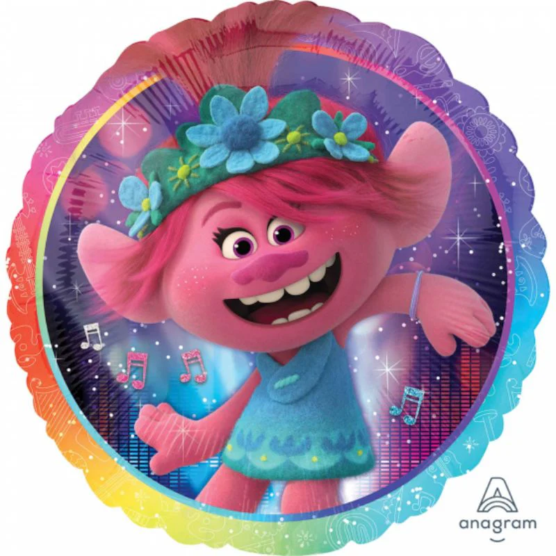 Trolls World Tour Round Foil Balloon - 45cm