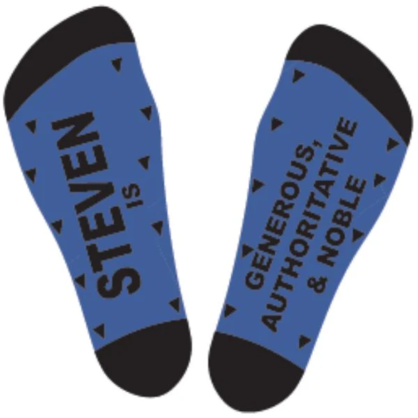 Black & Blue Steven Bamboo Socks