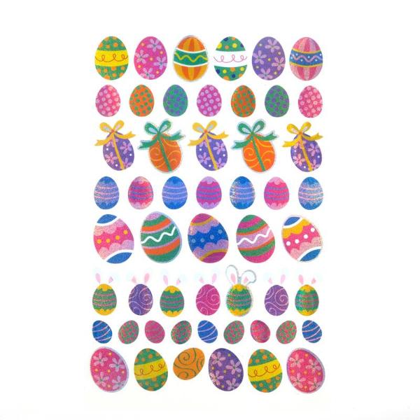 50 Pack Easter Holographic Stickers - 14cm x 25cm - Image 2