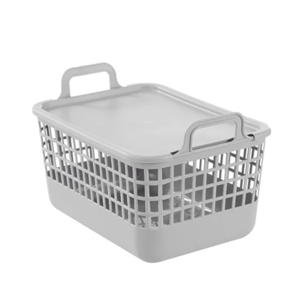 Medium Storage Tote With Lid - 33cm x 23.5cm x 21cm - Image 2