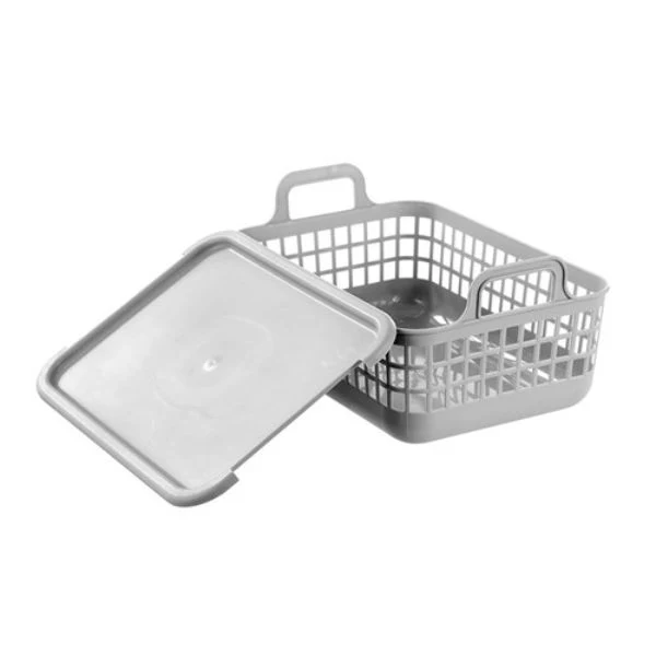 Small Storage Tote With Lid - 33cm x 23.5cm x 16cm - Image 3