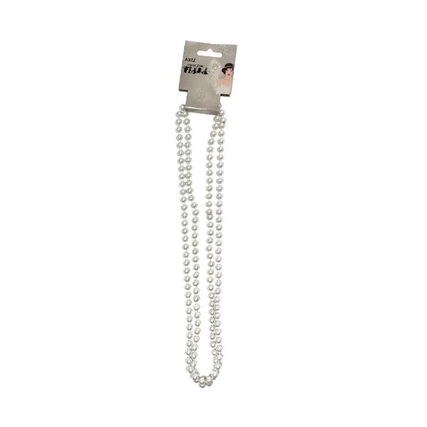 String Of Pearls On Hang Tag Necklace