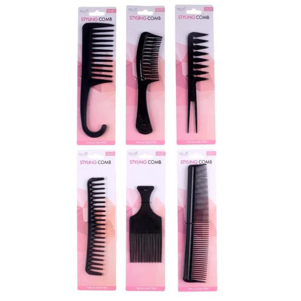 Assorted Black Styling Combs