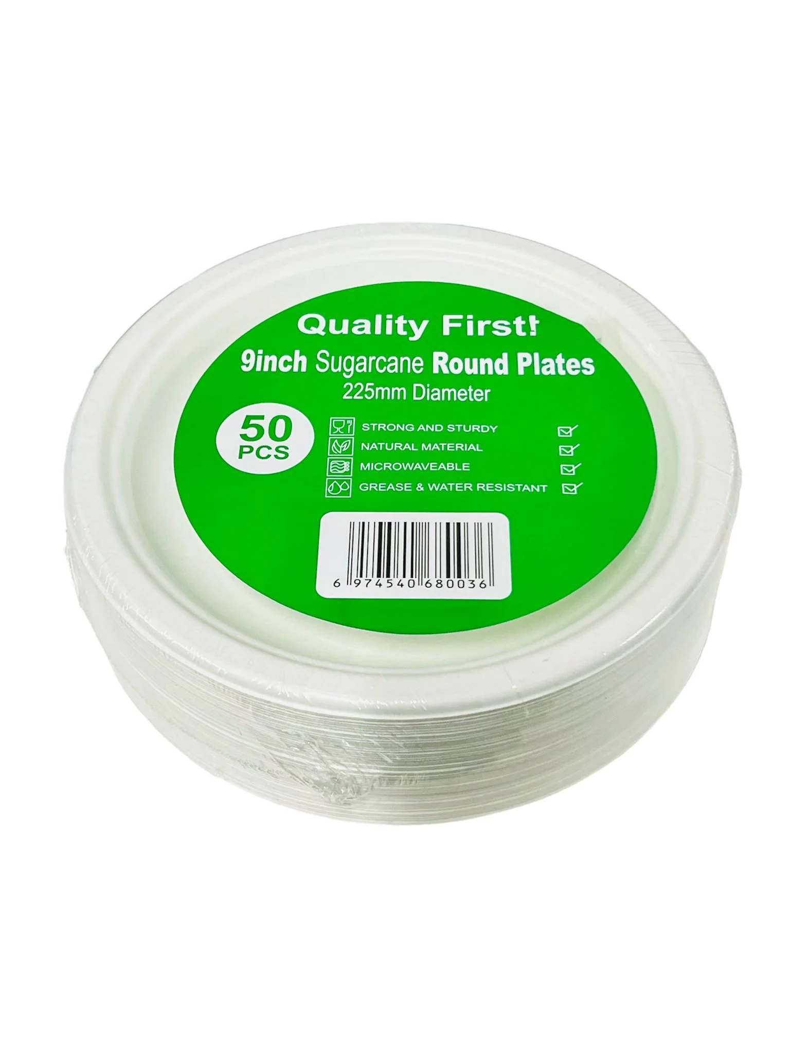 50 Pack Round Sugar Can Plates - 22.86cm - Image 2