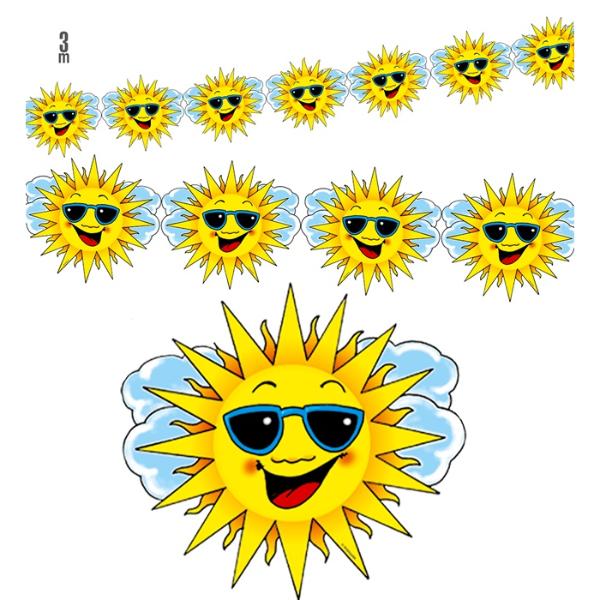 Sun Paper Garland - 300cm - Image 2