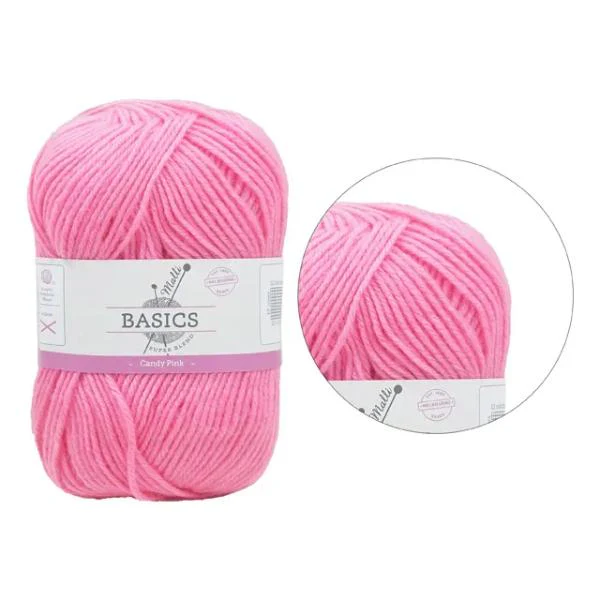 Super Blend Basic Candy Pink Yarn - 100g