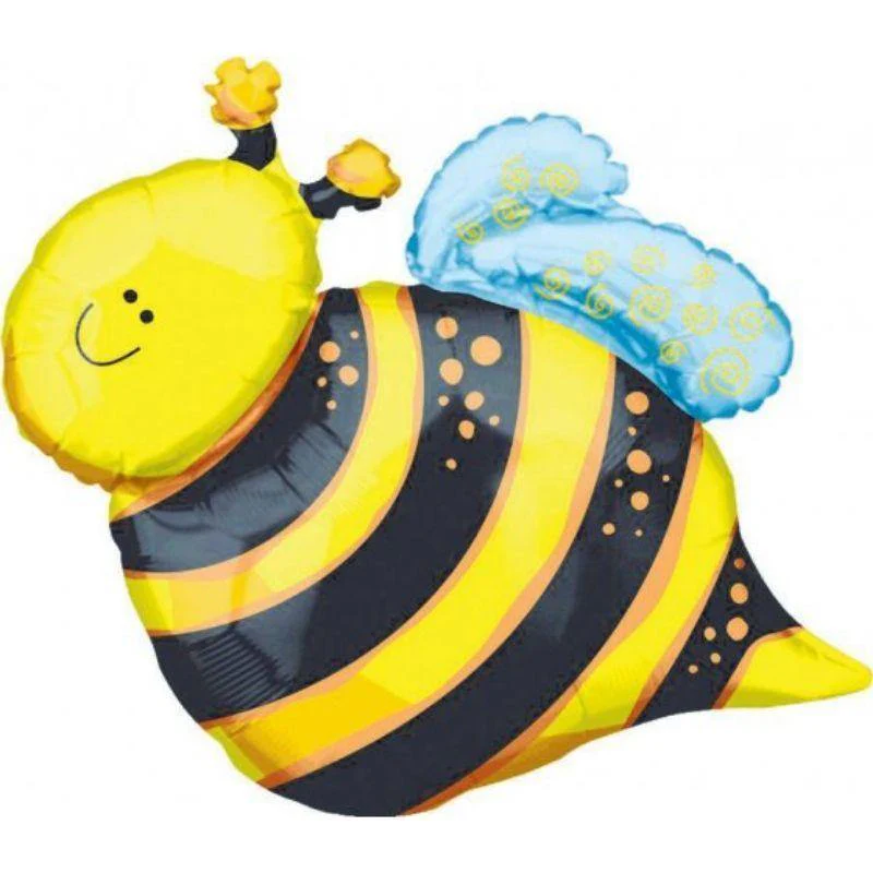 SuperShape XL Happy Bee Foil Balloon - 61cm x 63cm