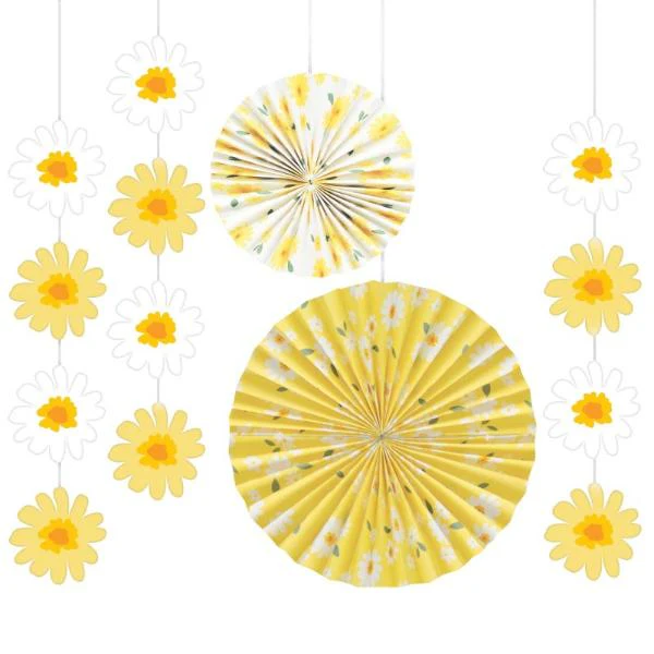 5 Pack Sweet Daisy Hanging Decorations