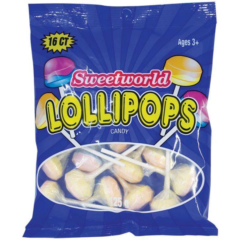 Sweetworld Lollipops - 125g