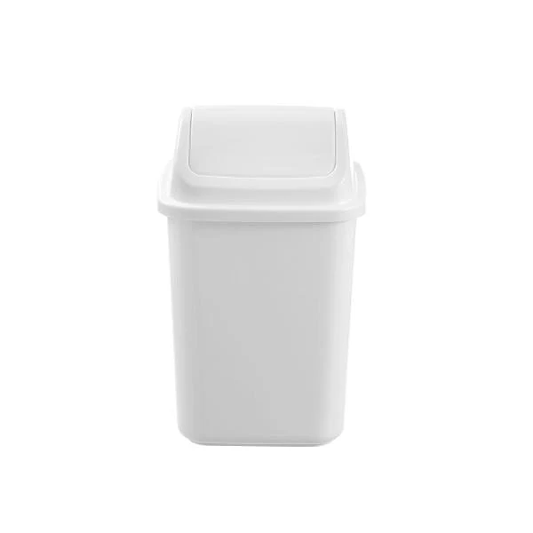 Boxsweden White Swing Top Bin 5L Trash Container - 28cm - Image 4