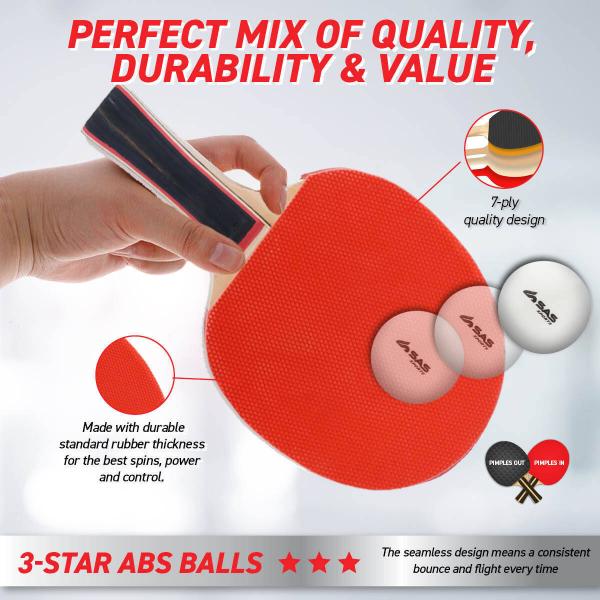 Table Tennis Racket Set - Image 3