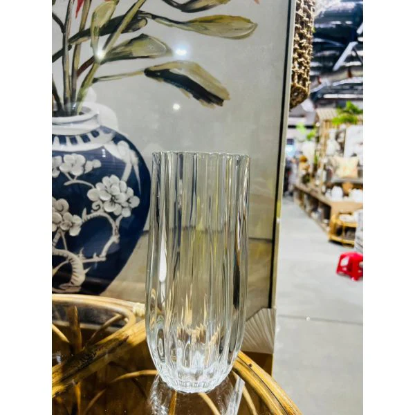 Round Tall Glass Vase - Image 2