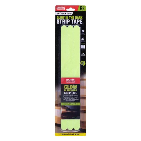 9 Pack Anti Slip Grip Glow In The Dark Strip Tape