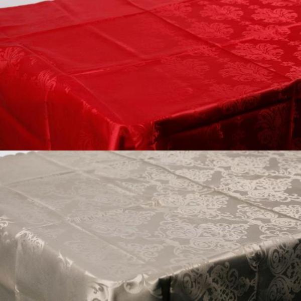 Assorted Damask Table Cloth - 150cm x 225cm - Image 4