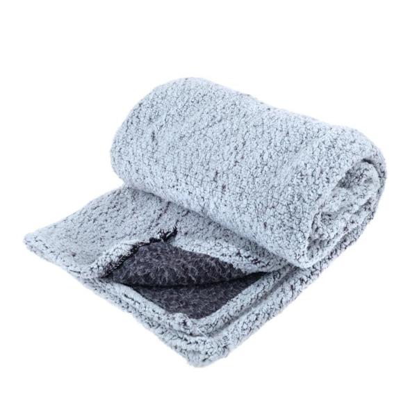 Two Tone Teddy Sherpa Blanket - 127cm x 152cm - Image 2