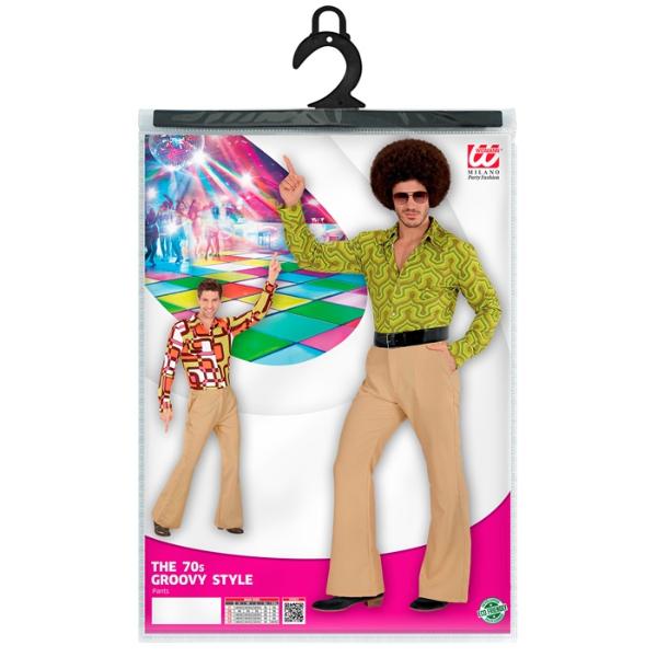 The 70s Groovy Style Beige Pants - Small - Medium - Image 3