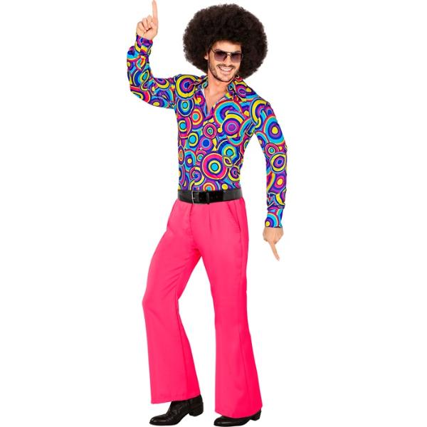 The 70s Groovy Style Hot Pink Pants - Large - X Large