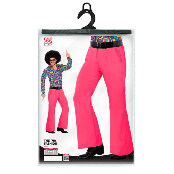 The 70s Groovy Style Hot Pink Pants - Small - Medium - Image 2