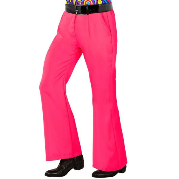 The 70s Groovy Style Hot Pink Pants - XX Large - Image 3