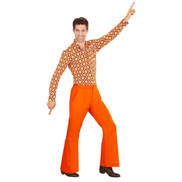 The 70s Groovy Style Oragne Pants - XX Large
