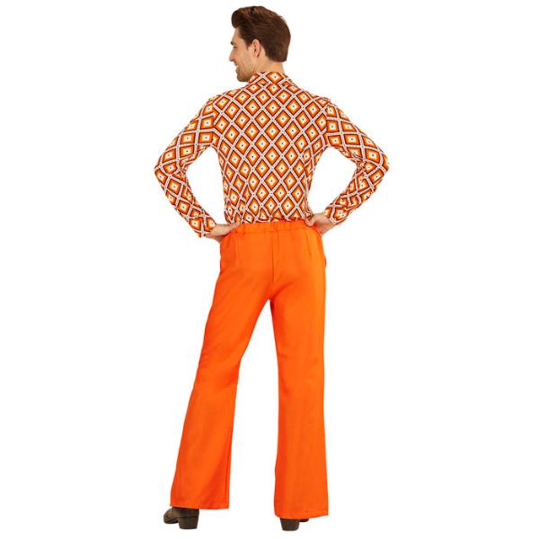 The 70s Groovy Style Oragne Pants - Small - Medium - Image 2