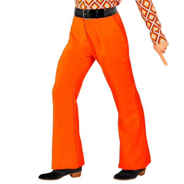 The 70s Groovy Style Oragne Pants - Small - Medium - Image 5