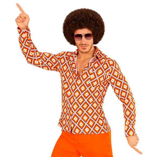 The 70s Groovy Style Rhombus Shirt - Small - Medium