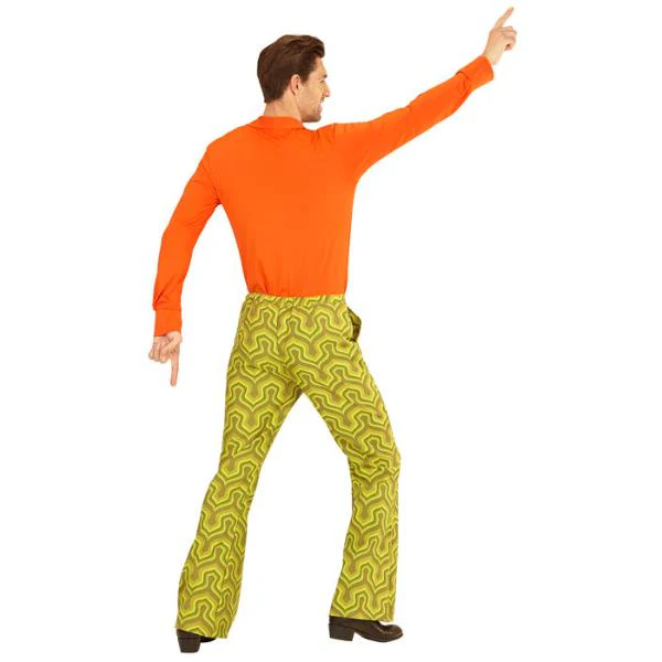 The 70s Groovy Style Wallpaper Pants - Small - Medium