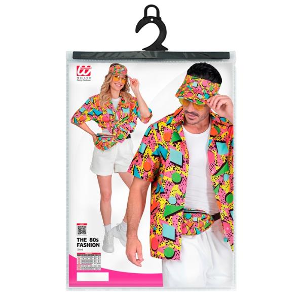 The 80s Fashion Funky Pink Shirt - Image 2