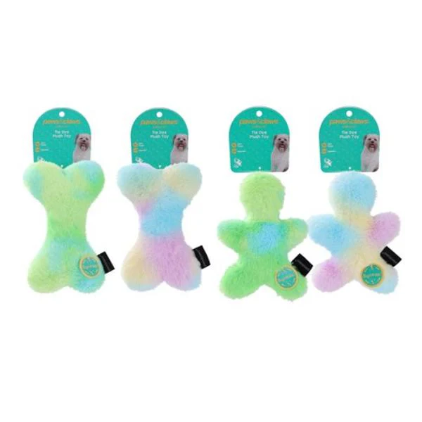 Tie Dye Plush Man & Bone - 17cm x 12cm x 5.5cm