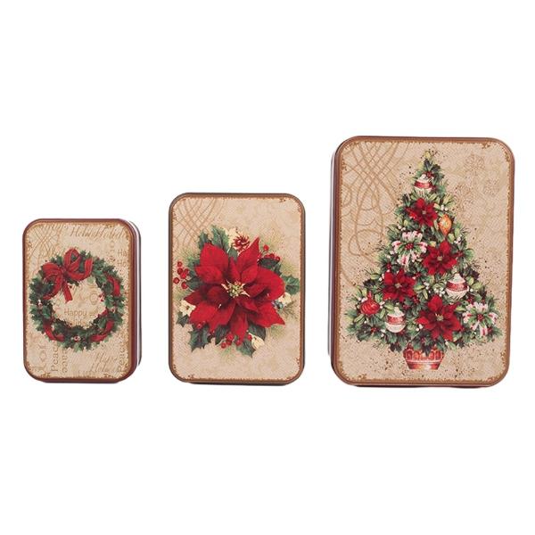 Medium Christmas Tin - 14.3cm x 10.2cm x 5.5cm - Image 4