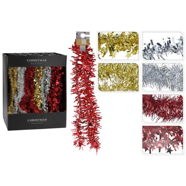 Assorted Design Tinsel - 180cm