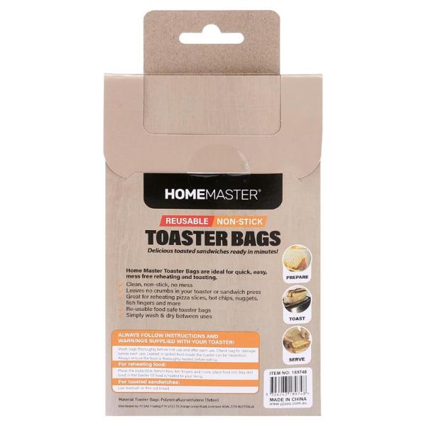 2 Pack Toaster Bags - 16cm x 16.5cm - Image 3