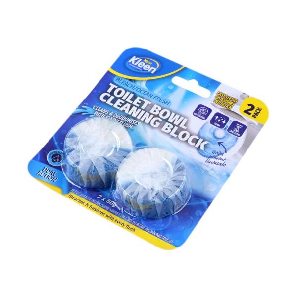 2 Pack Dual Action Toilet Deodorising Cistem Blocks - 50g - Image 3