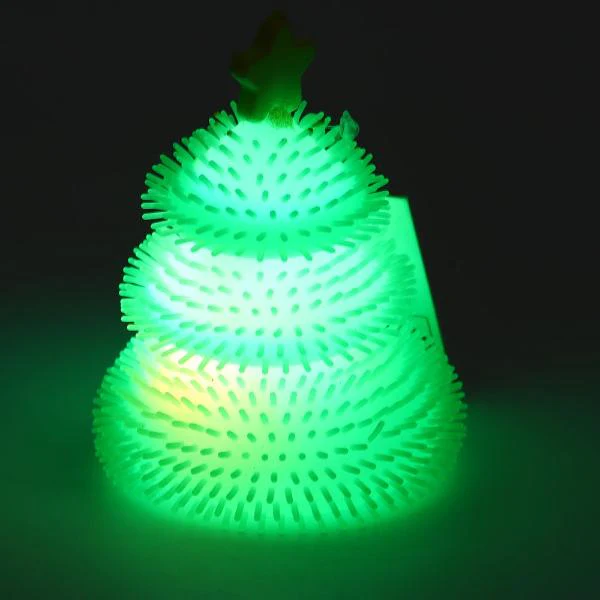 Christmas Squeeze Light Up Ball Toy - 6.5cm - Image 5