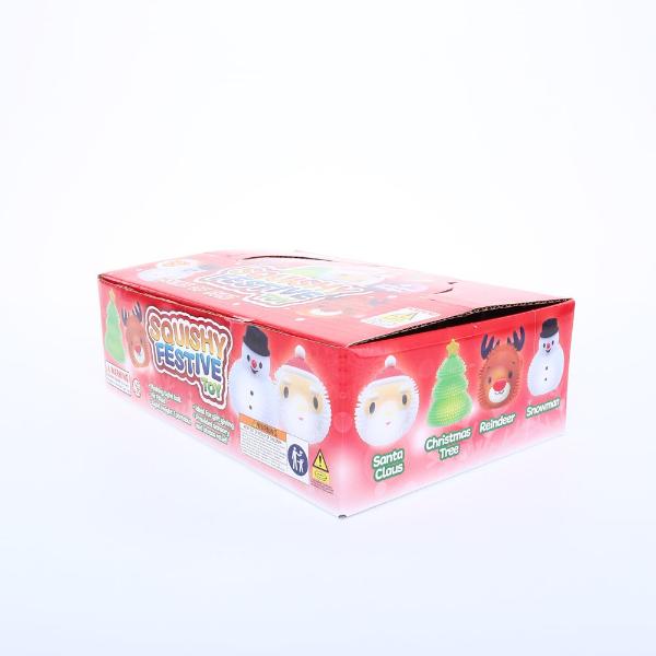 Christmas Squeeze Light Up Ball Toy - 6.5cm - Image 7
