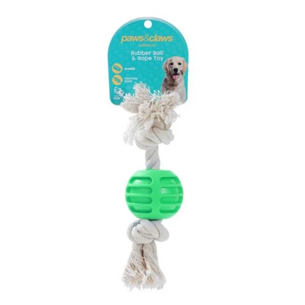 TPR Ball Rope Pet Toy - 22cm x 6cm x 1.5cm - Image 2