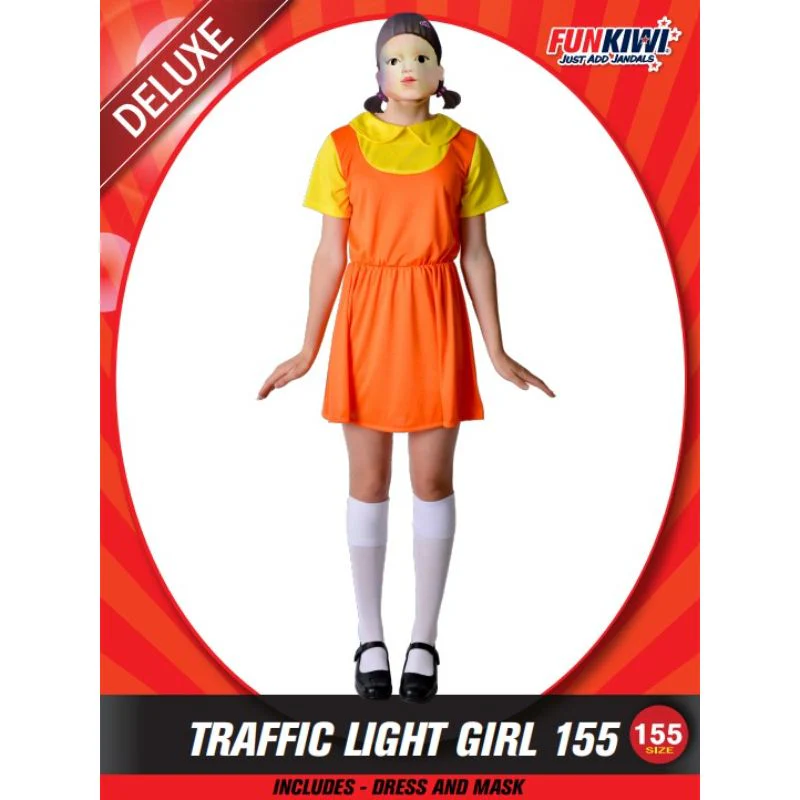 Girls Traffic Light Girl Costume - 155cm - Image 2