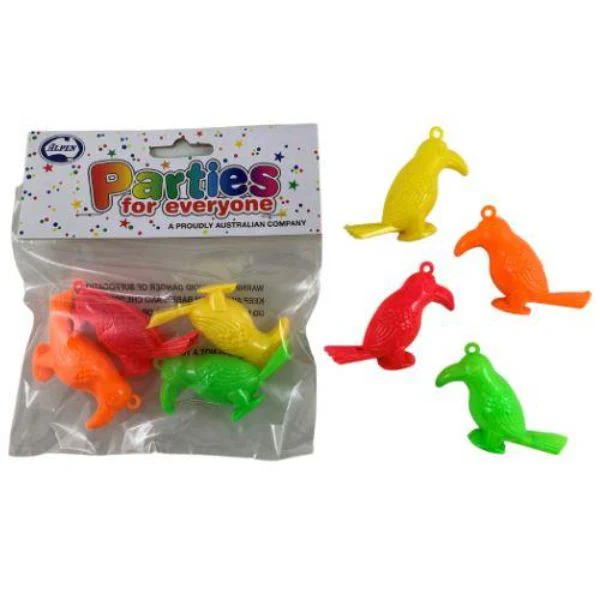 4 Pack Bird Whistle Toys