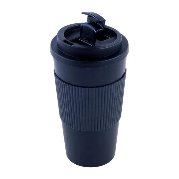 Black Tall Travel Coffee Mug - 450ml - Image 2